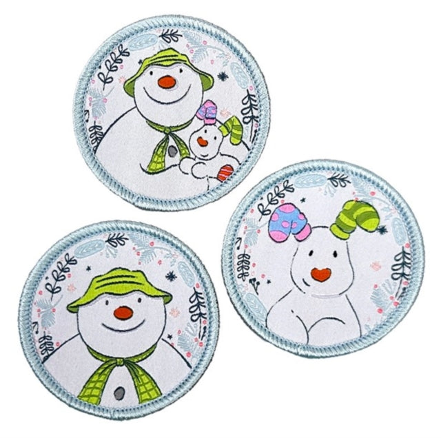 Snowman and Snowdog Sew On Patch Set-5060769437191