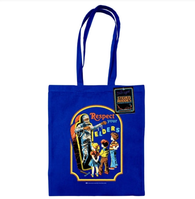 Steven Rhodes (Respect Your Elders) Bright Royal Tote Bag-5063457006228