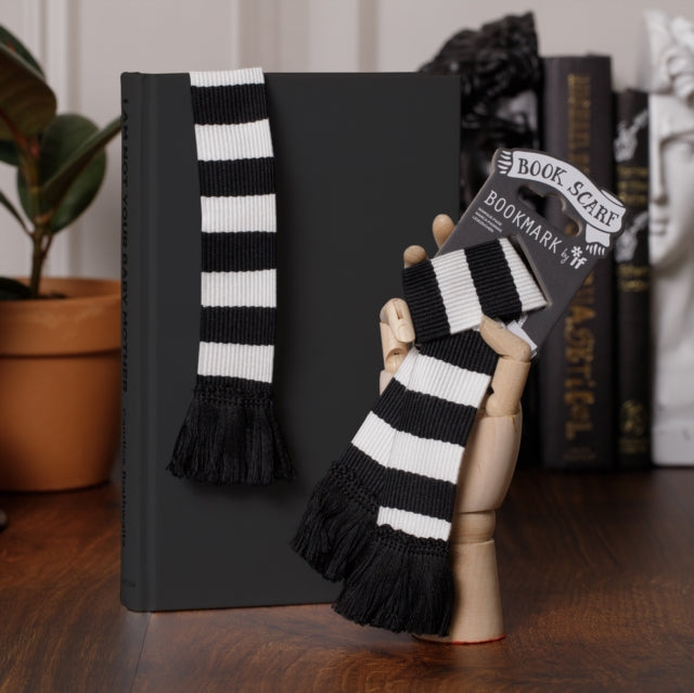 Book Scarf Bookmark - Black & White-5035393329051