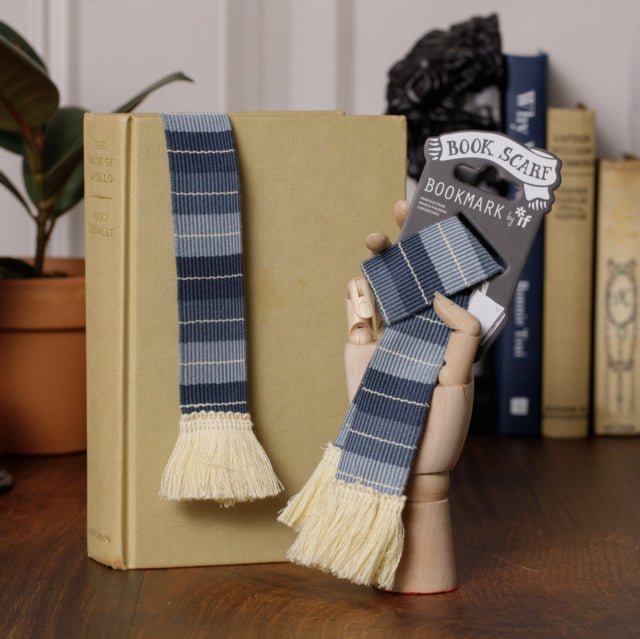 Book Scarf Bookmark - Grey & Cream-5035393329112