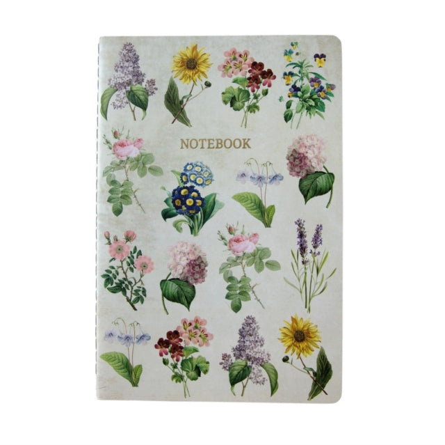 Vintage Flowers A5 Notebook-5055259282467