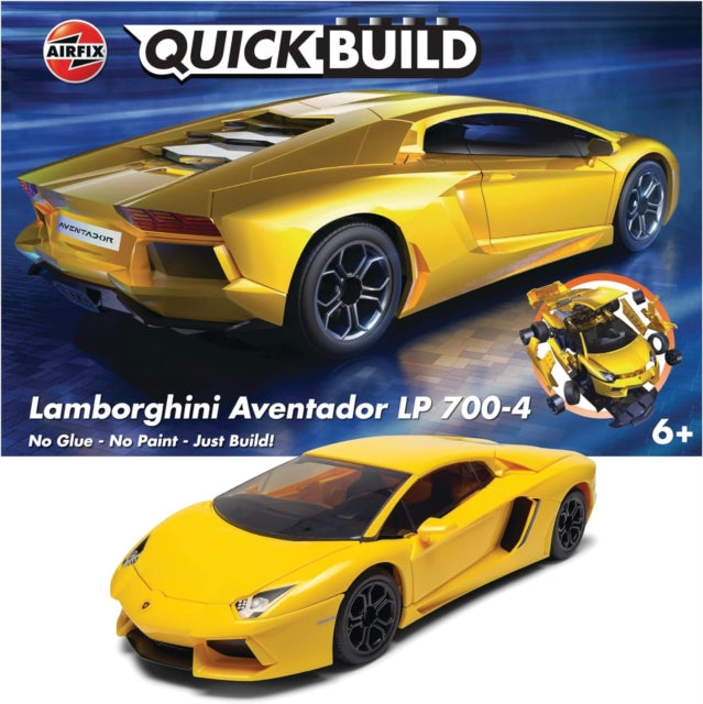 Airfix QUICKBUILD - LAMBORGHINI AVENTADOR Model Toy-5055286648083