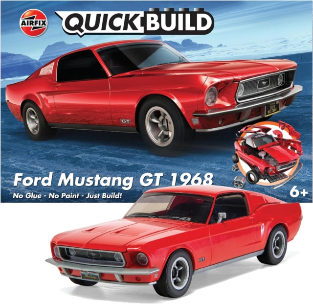 Airfix QUICKBUILD - FORD MUSTANG GT 1968 Model Toy-5055286661426