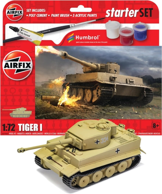 Airfix STARTER SET - TIGER 1 Model Toy-5055286671685