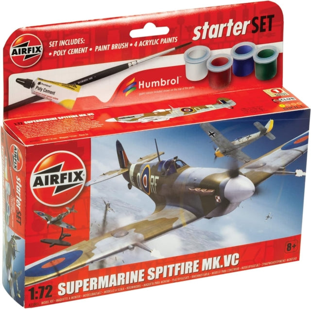 Airfix STARTER SET - SUPERMARINE SPITFIRE MKVC Model Toy