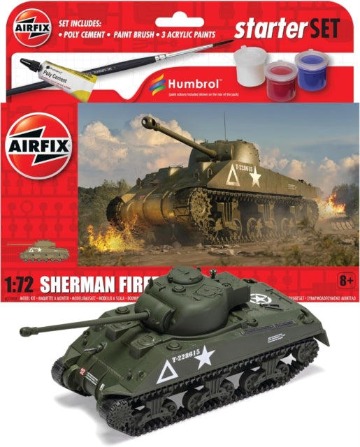 Airfix STARTER SET - SHERMAN FIREFLY Model Toy-5055286680786