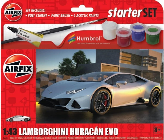 Airfix STARTER SET - LAMBORGHINI HURACAN Model Toy-5055286686474