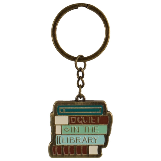Keyring Metal - Pulteney Press (Quiet in the Library)-5055453432972