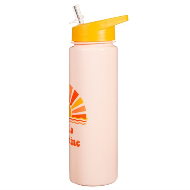 Hello Sunshine Plastic Water Bottle-5055992796801