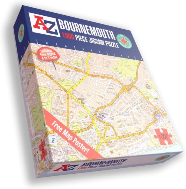 A-Z Map of Bournemouth-5056318133997