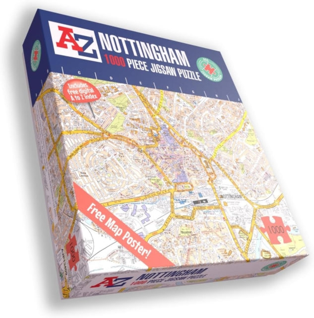 A-Z Map of Nottingham-5056318134093
