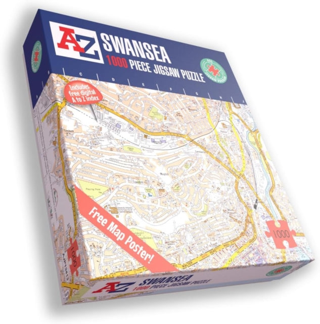 A-Z Map of Swansea-5056318134130