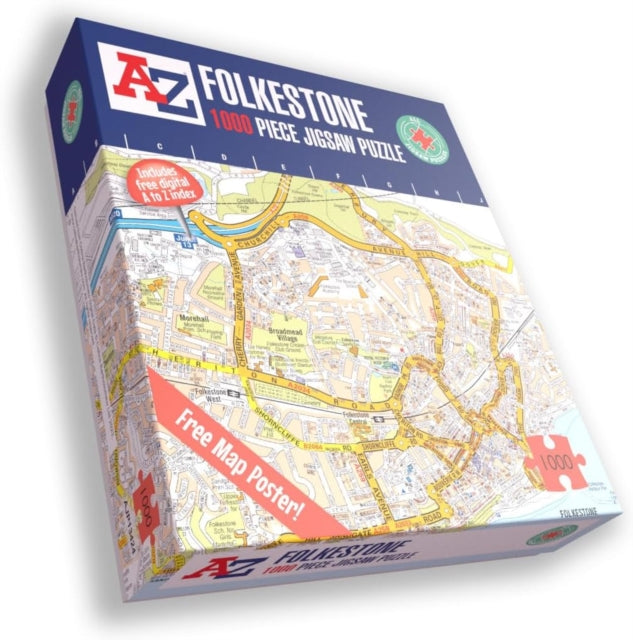 A-Z Map of Folkestone-5056318134246