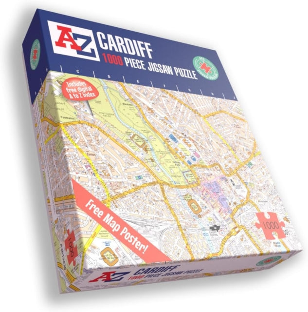A-Z Map of Cardiff-5056318134307