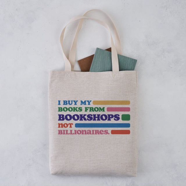 Bookshops Not Billionaires Tote-5060434074928