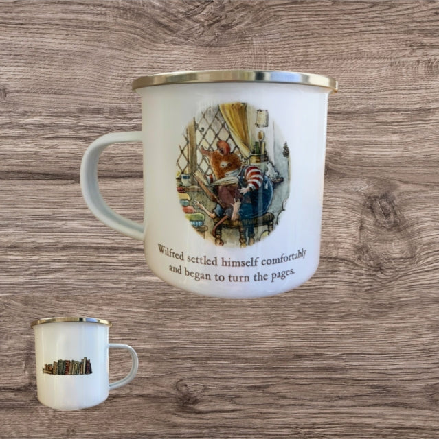 Brambly Hedge Book Lover's Enamel Mug-5060995491745