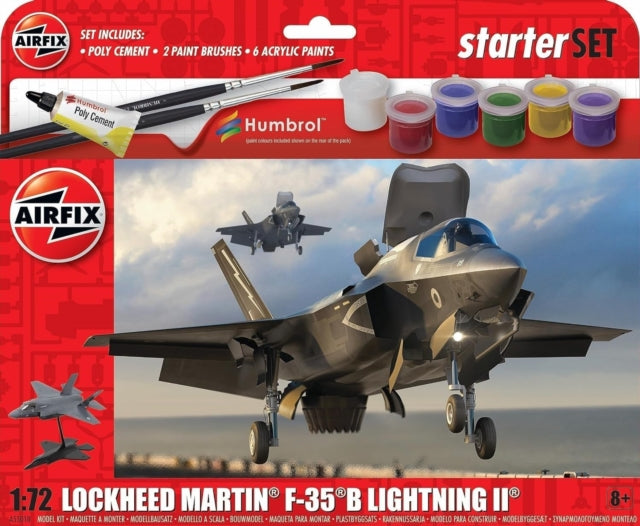 Airfix STARTER SET - LOCKHEED MARTIN F-35B LIGI Model Toy-5063129000943