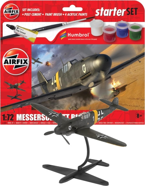 Airfix STARTER SET - MESSERSCHMITT BF109F-4 Model Toy-5063129020866