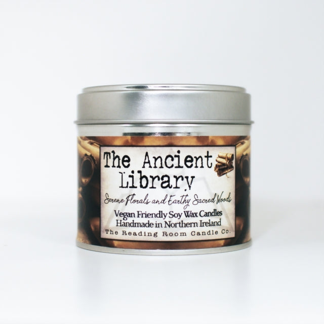Ancient Library- Scented Soy Candle- Serene Florals and Earthy Sacred Woods-5065023895014
