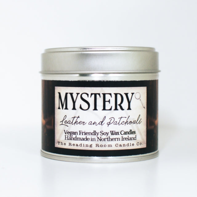 Mystery- Scented Soy Candle- Leather and Patchouli-5065023895045
