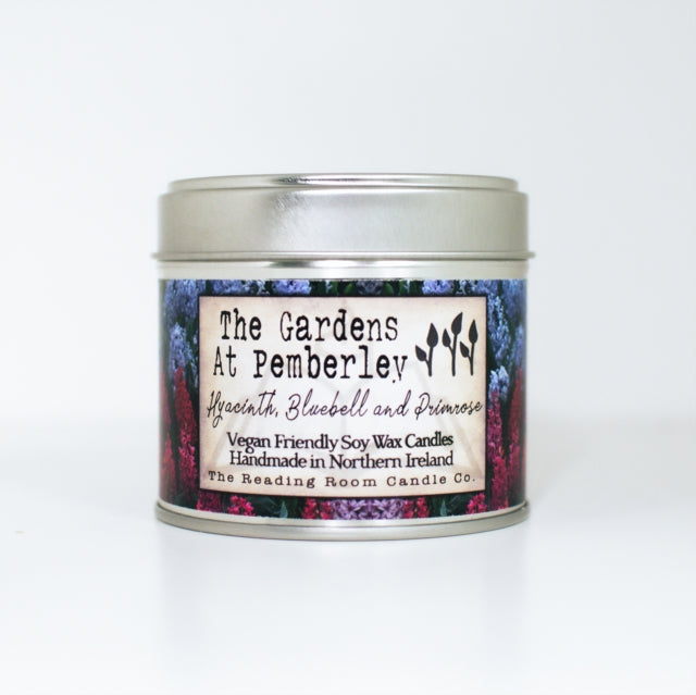 Gardens at Pemberley- Scented Soy Candle- Hyacinth, Bluebell and Primrose-5065023895090