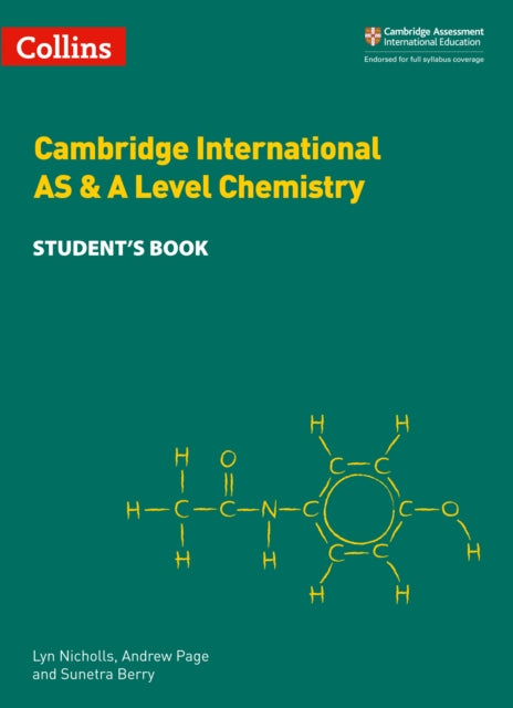 Cambridge International AS & A Level Chemistry Student's Book-9780008322588