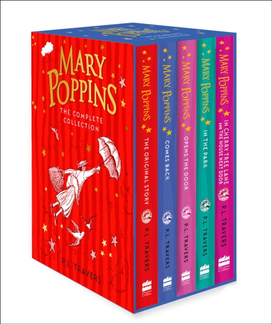 Mary Poppins - The Complete Collection Box Set : Mary Poppins, Mary Poppins Comes Back, Mary Poppins Opens the Door, Mary Poppins in the Park, Mary Poppins in Cherry Tree Lane / Mary Poppins and the H-9780008403096