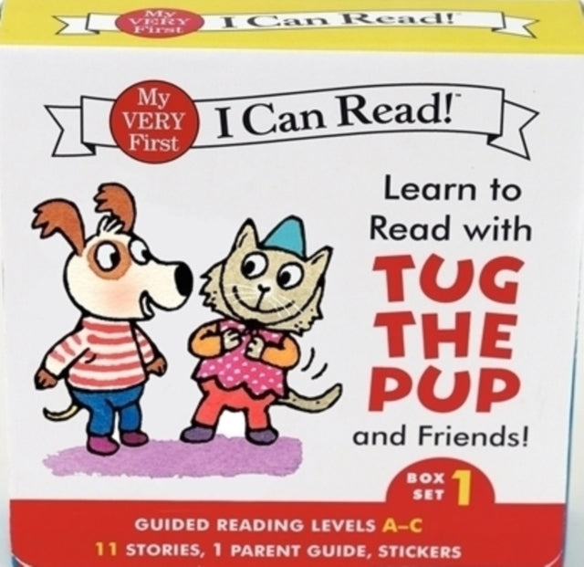 Learn to Read with Tug the Pup and Friends! Box Set 1 : A Box of 11 stories, 1 parent guide, and reward stickers for Beginning Readers; Reading Level A-C-9780062266897