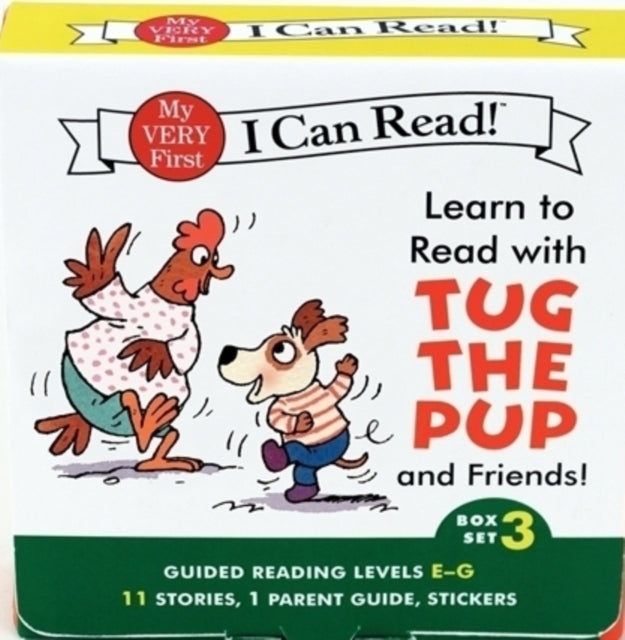 Learn to Read with Tug the Pup and Friends! Box Set 3 : A Box of 11 stories, 1 parent guide, and reward stickers for Beginning Readers; Reading Level E-G-9780062266934