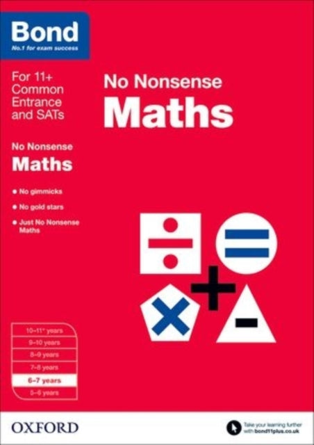 Bond: Maths: No Nonsense : 6-7 years-9780192740465