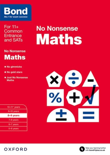 Bond: Maths: No Nonsense : 8-9 years-9780192740489