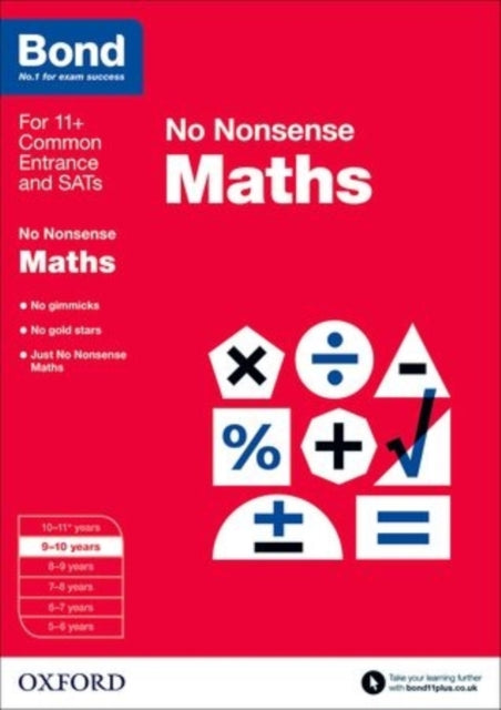 Bond: Maths: No Nonsense : 9-10 Years-9780192740496