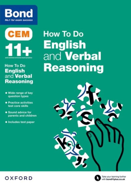 CEM How To Do: Bond 11+ English and Verbal Reasoning (for Cambridge Select Insight)-9780192742889