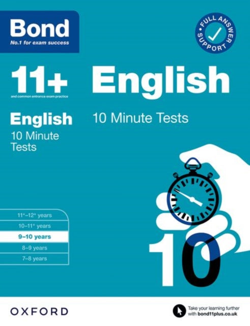 Bond 11+ 10 Minute Tests English 9-10 years: For 11+ GL assessment and Entrance Exams-9780192778444