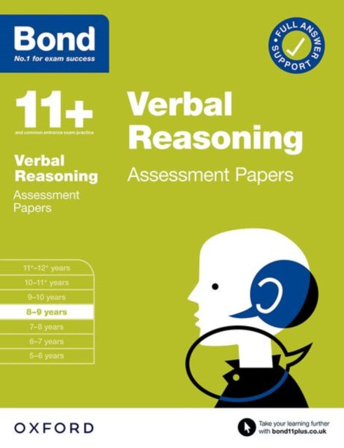Bond 11+ Verbal Reasoning Assessment Papers 8-9 years (for GL Assessment & other 11 plus exams)-9780192779915