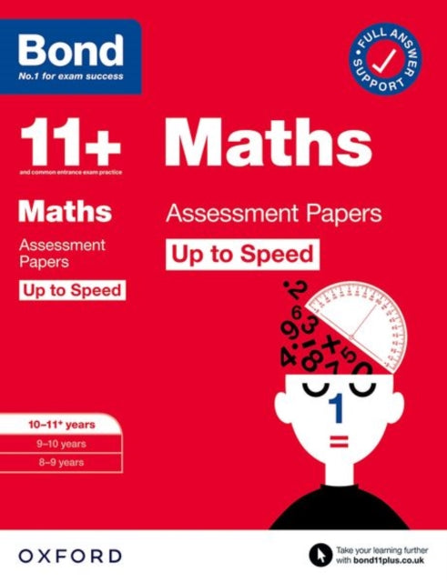 Bond 11+ Maths Up to Speed Assessment Papers with Answer Support 10-11 years: Ready for the 2025 exam (for GL Assessment & other 11 plus exams)-9780192785077