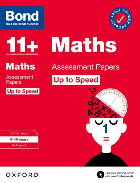 Bond 11+ Maths Up to Speed Assessment Papers with Answer Support 9-10 Years (for GL Assessment & other 11 plus exams)-9780192785091