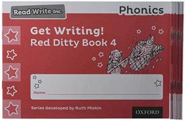 Read Write Inc. Phonics: Get Writing! Red Ditty Book 4 Pack of 10-9780198414308