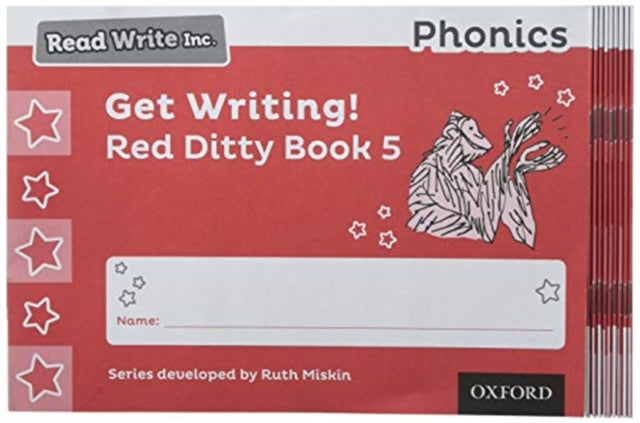 Read Write Inc. Phonics: Get Writing! Red Ditty Book 5 Pack of 10-9780198414315