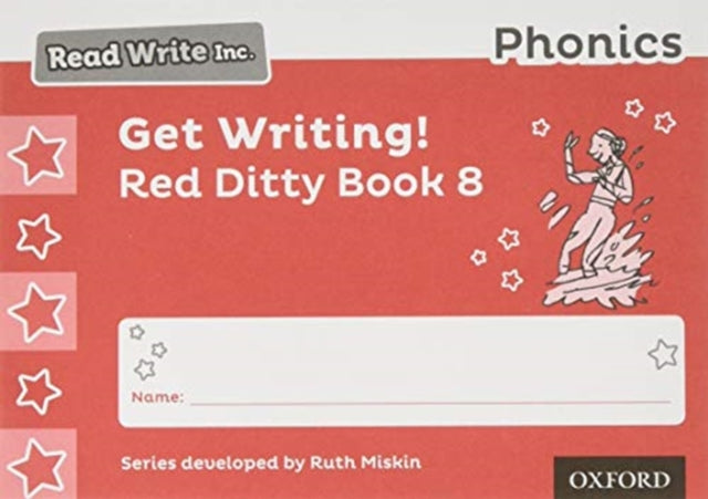 Read Write Inc. Phonics: Get Writing! Red Ditty Book 8 Pack of 10-9780198414346
