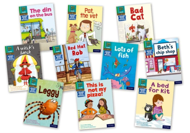 Read Write Inc. Phonics Book Bag Books: Green Set 1 Book Bag Books (Mixed Pack of 10)-9780198419969