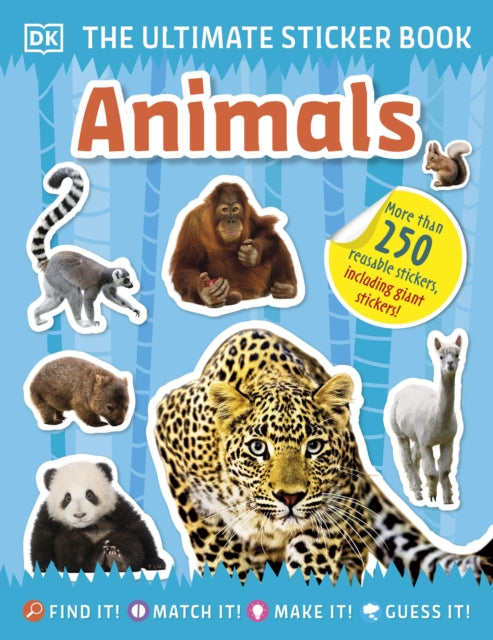 Ultimate Sticker Book Animals-9780241467039