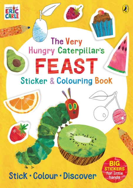 The Very Hungry Caterpillar's Feast Sticker and Colouring Book-9780241642214