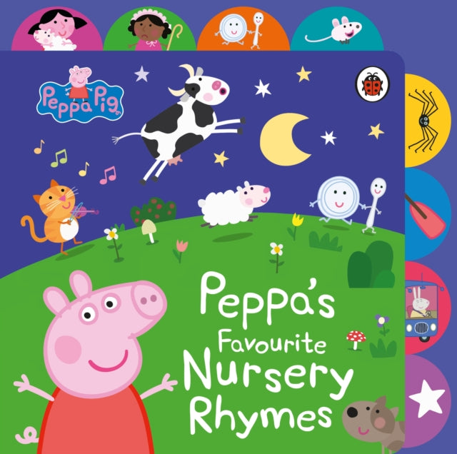 Peppa Pig: Peppa's Favourite Nursery Rhymes : Tabbed Board Book-9780241659359