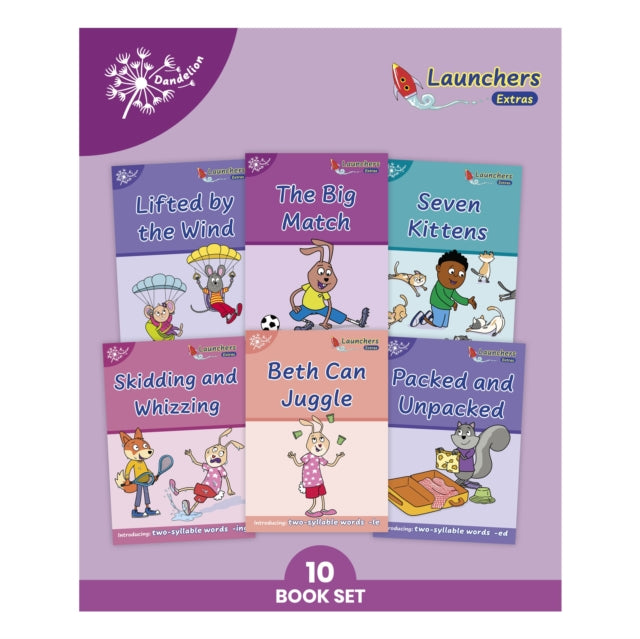 Phonic Books Dandelion Launchers Extras Stages 16-20 : Simple two-syllable words and suffixes-9780241694503