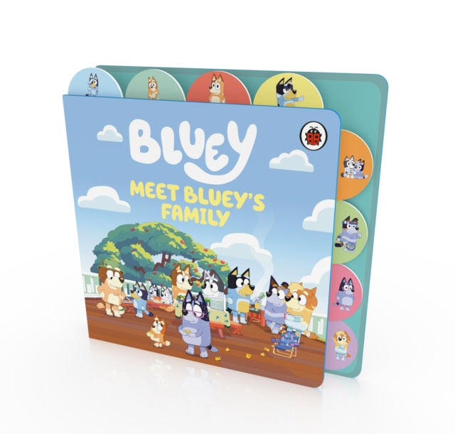 Bluey: Meet Bluey's Family: Tabbed Board Book-9780241728789