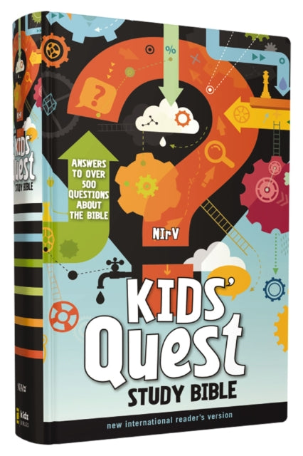 NIrV, Kids' Quest Study Bible, Hardcover : Answers to over 500 Questions about the Bible-9780310744856