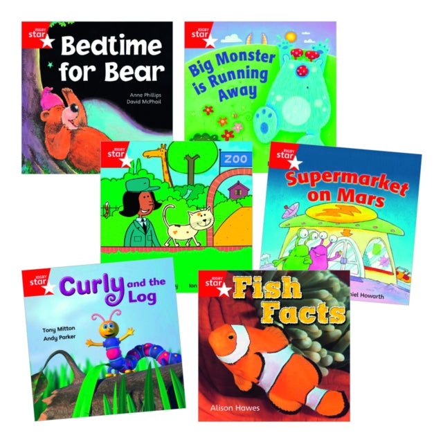 Learn at Home:Star Reading Red Level Pack (5 fiction and 1 non-fiction book)-9780433006688