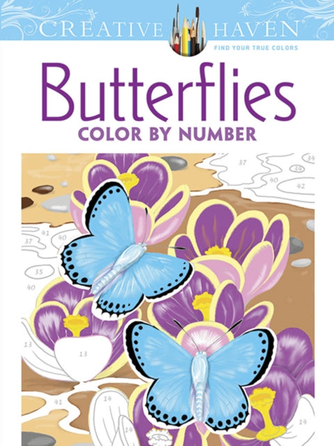 Creative Haven Butterflies Color by Number Coloring Book-9780486798585