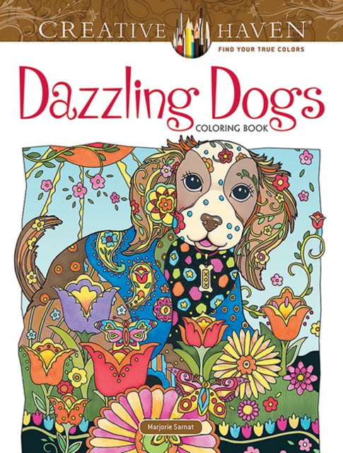 Creative Haven Dazzling Dogs Coloring Book-9780486803821